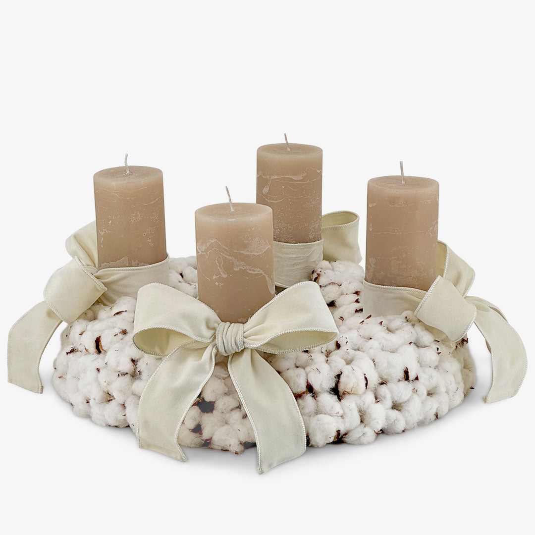 Cotton wreath