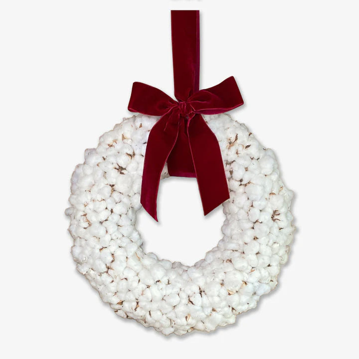 Cotton wreath
