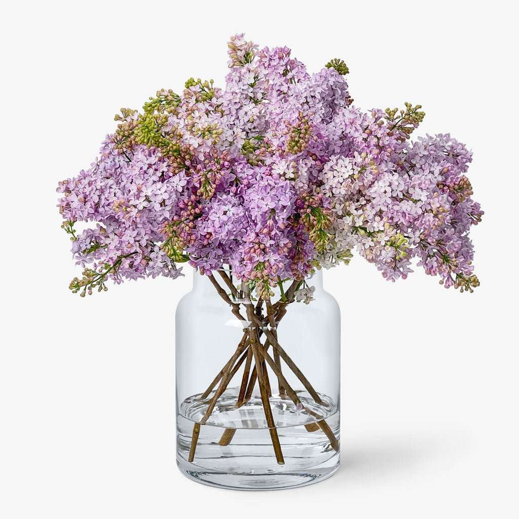 Riolis Stickpackung ‚Lila Blumen In Vase‘ – Komplettes Set Mit Garn, Stoff, Nadel & Anleitung (Zählmuster)